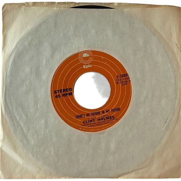 Clint Holmes Playground In My Mind/There's No Future In My Future 7" Vinyl - Picture 1 of 8